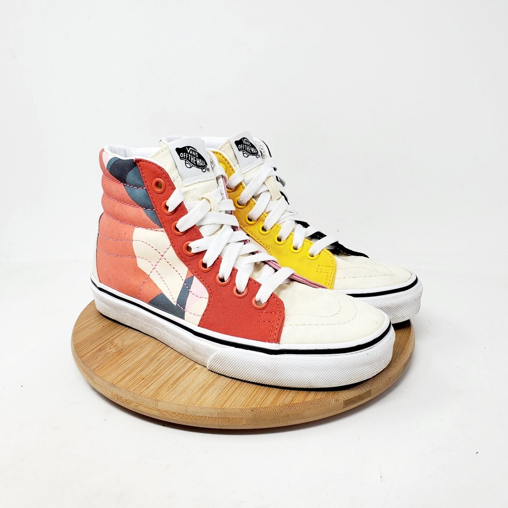 Vans MoMA Sk8-Hi Shoes Womens‎ 5.5 Lyubov Popova Wearable Art Colorful Sneakers